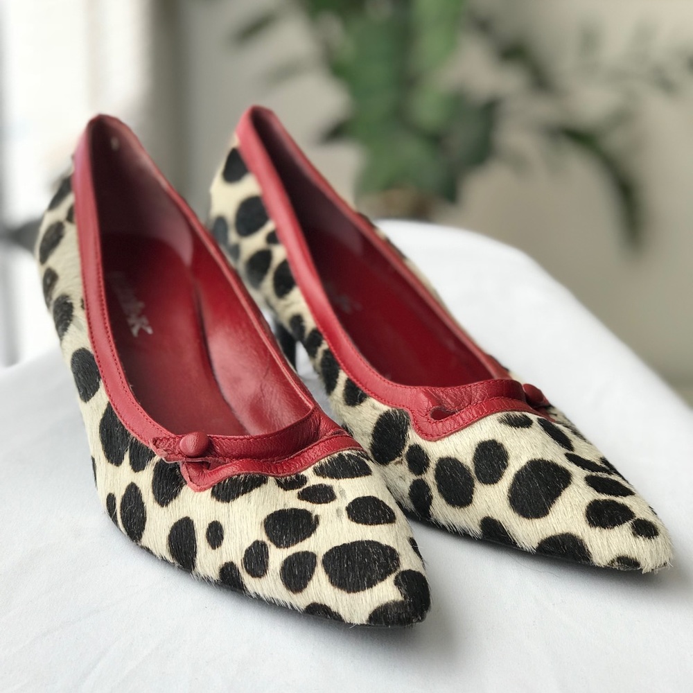 Vintage Dalmatian | Polka Dot Low Heel size 9